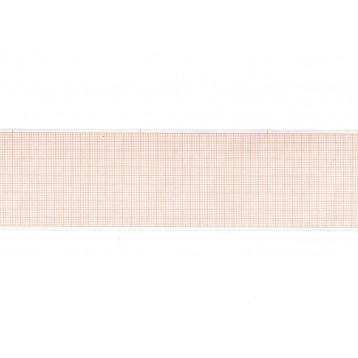 ROTOLO CARTA TERMICA ECG - griglia arancione - 60 mm x 30 m