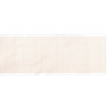 ROTOLO CARTA TERMICA ECG - griglia arancio - 80 mm x 20 m