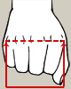 Misura mano splint estensione metacarpi